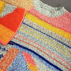 Moon & Madison Oversized Cropped Bell‎ Sleeve Chunky Boho XS Wool Blend